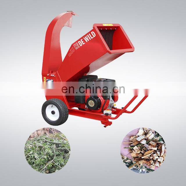 TUV Approved Small 7.5hp Garden Forestry Machinery Wood Chipper Shredder Machine Sales With gasoline engine