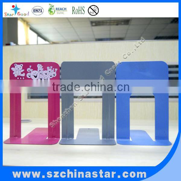 Colorful metal library bookends