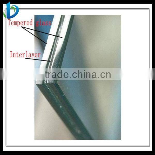 High Grade tempered curved laminated glass for building laminated safety glass