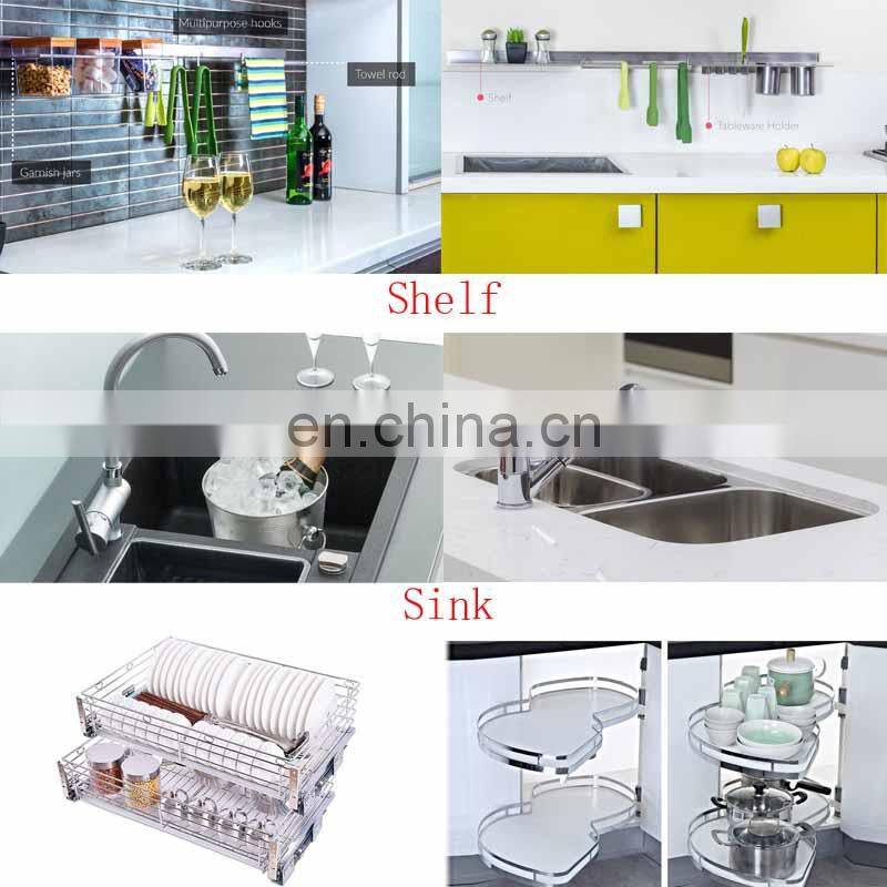 2020 latest wholesale matt black lacquer design kitchen or PVC finish modern kitchen cabinet