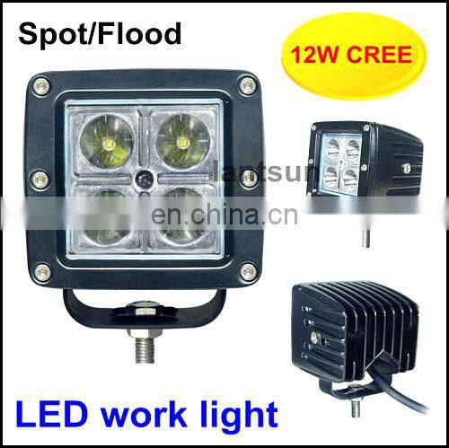 SANFU 12W spot flood beam degree For Ford/For Toyota/For JEEP Square CR EE flash/fog/off road Light LED813