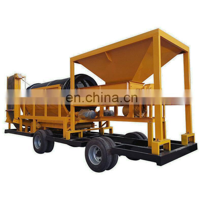 Rotary type wood chips garbage firewood trommel screen factory price