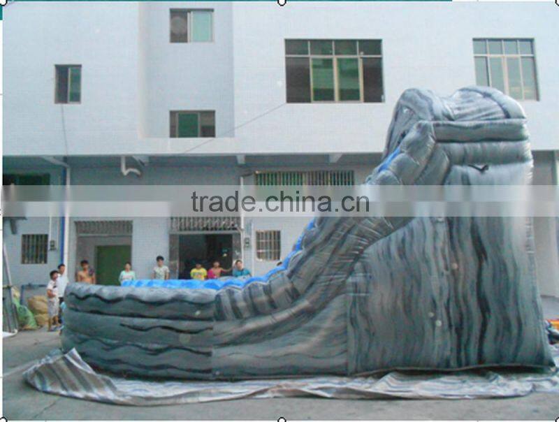 2016 new arrvail PVC tarpualin Inflatable gaint water slider for sale