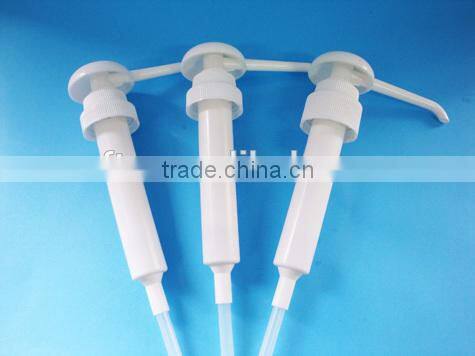 24mm water transfer printing treatment pump with special half cover, plastic external spring cream pump