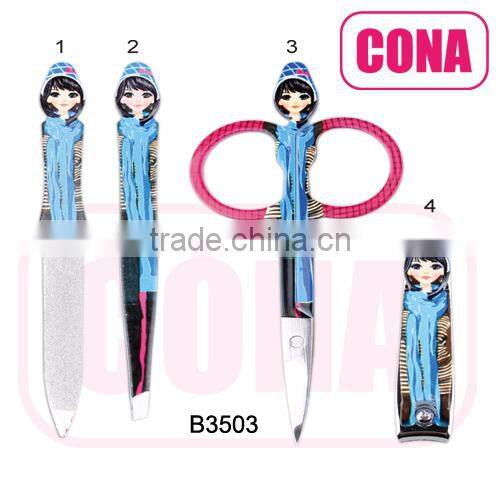 professional travel kit with pvc bag and slide card