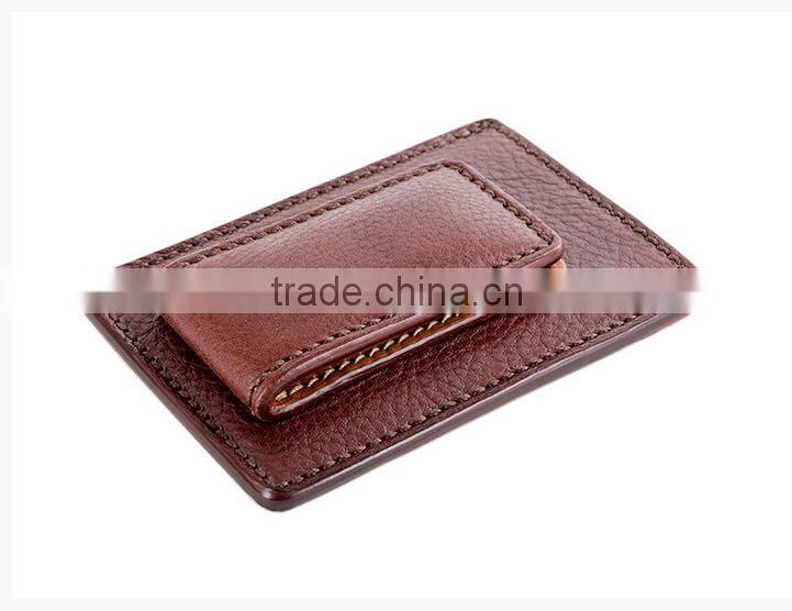 GENUINE LEATHER DELUXE FRONT MAGNETIC POCKET WALLET