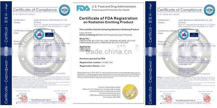 High speed 260W CO2 laser cutting machine for Metal and nonmetal