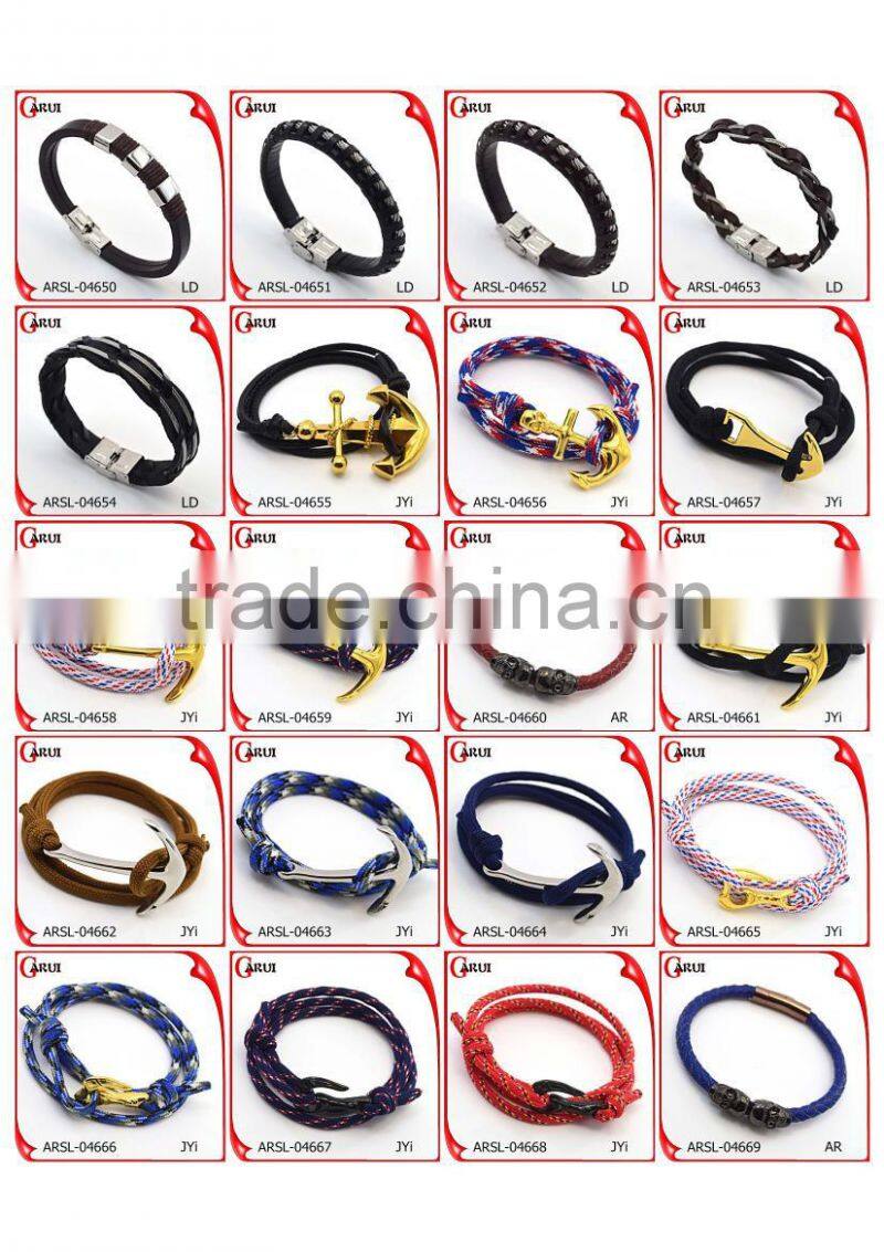 china jewelry wholesales leather fashion bracelet