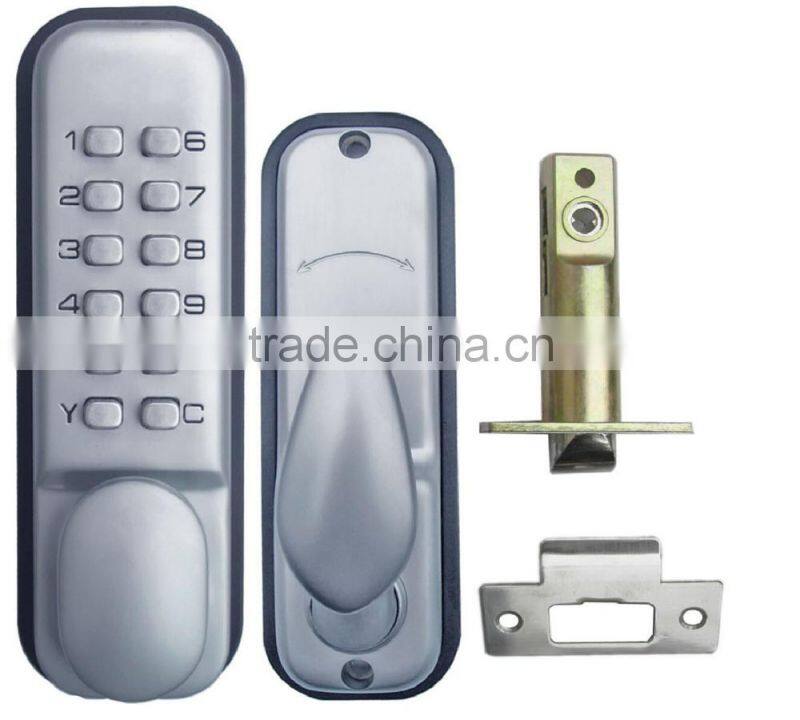 OSPON MACHINERY WATERPROOF SECURITY MECHANICAL DIGITAL KEYLESS DOOR LOCK STAIN CHROME OS3308A