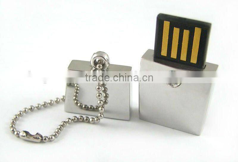 Laser logo, full capacity mini metal USB flash disk