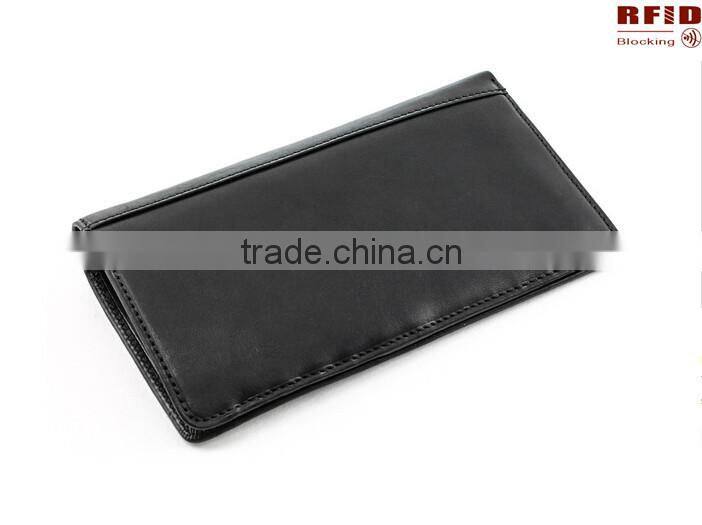 High quality RFID Checkbook Women Wallet