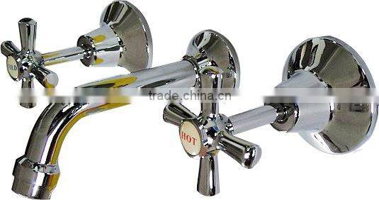 double handle water faucet