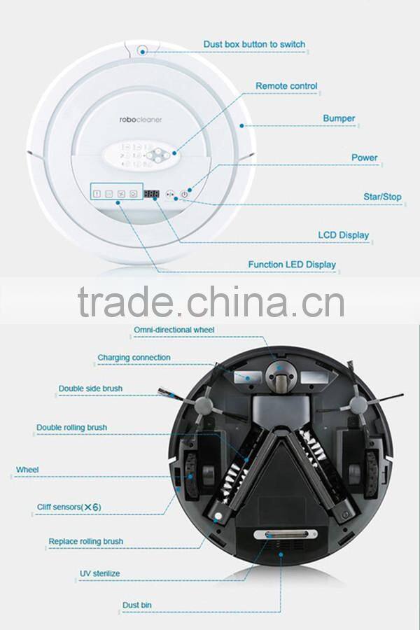 2016 the newst round shape intelligent vacuum Cleaner
