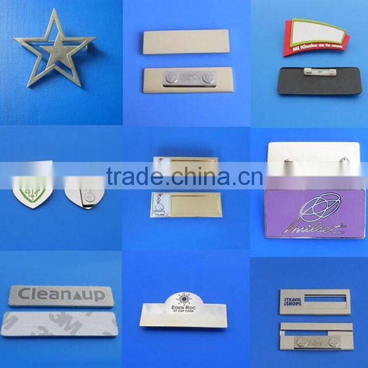replaceable printing logo patch name badges magnetic