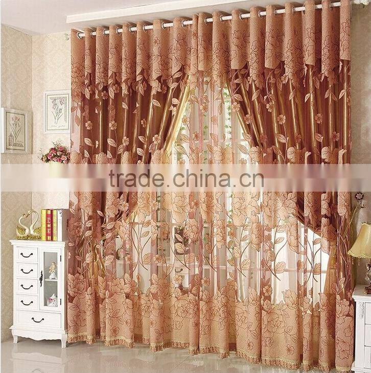 2015 burnt-out curtain curtain fabric for window