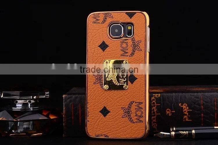 Brand MCM fashion luxury For Samsung S6 PU+PC cell phone case