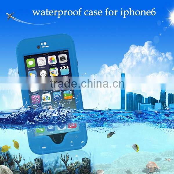 Case for iPhone 6/6 plus Waterproof mobile phone case with adjustable phone holder purple