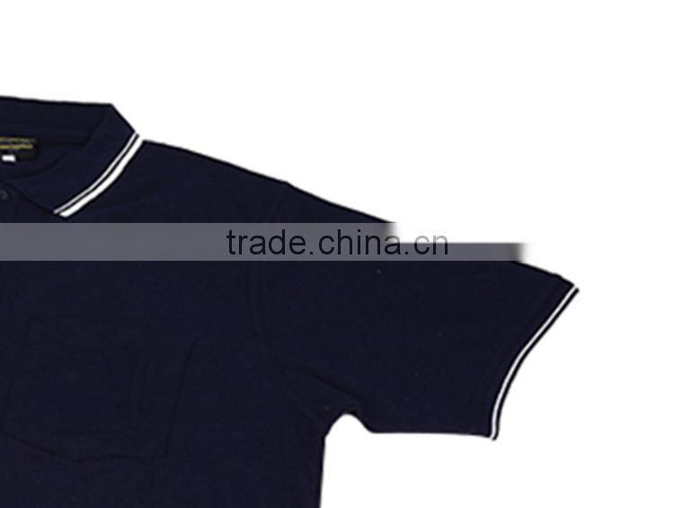 Business/ public Activiry elongated short sleeve polo t shirt for men