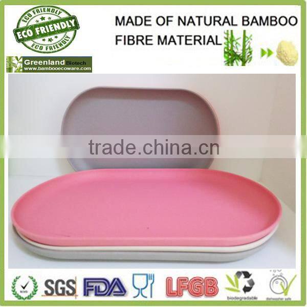 selling bamboo fiber tableware dishes/hospital tray/food tray