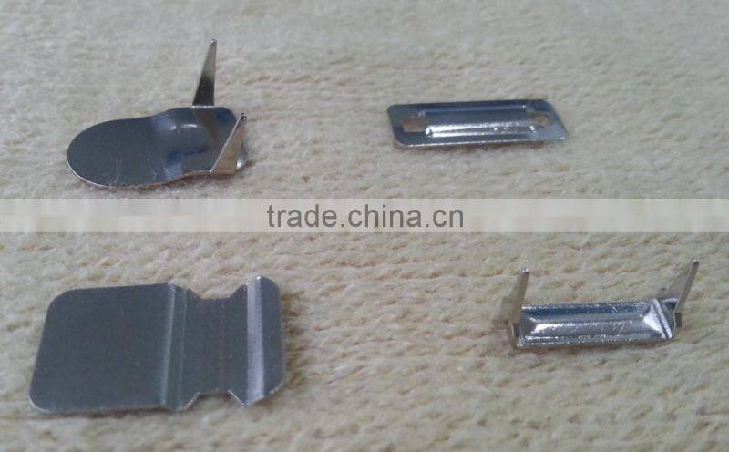 10.5mm Metal Hook and Bar in Silver NF For suits trousers -- 8014A3