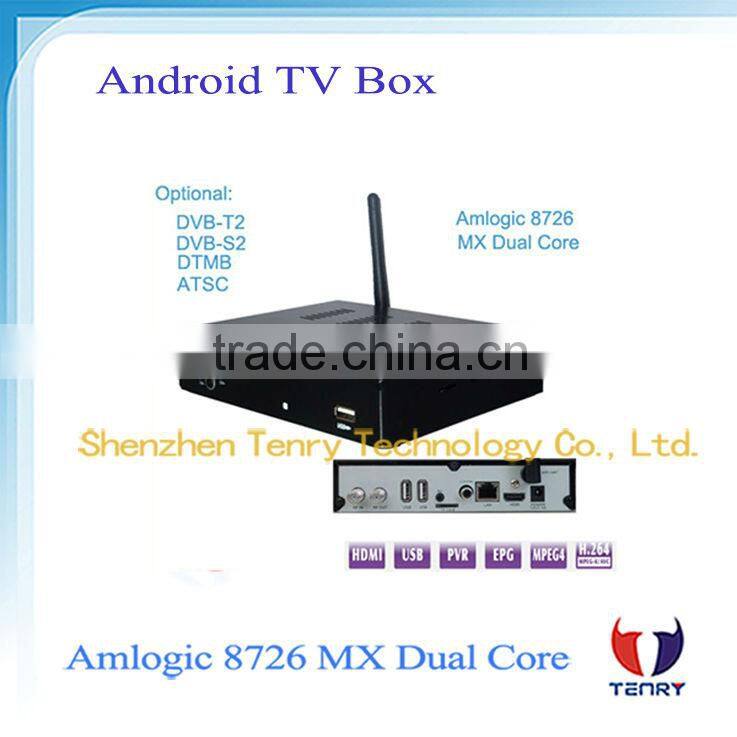 Android TV Box with DVB-S2 DVB-T2 DTMB ATSC Optional