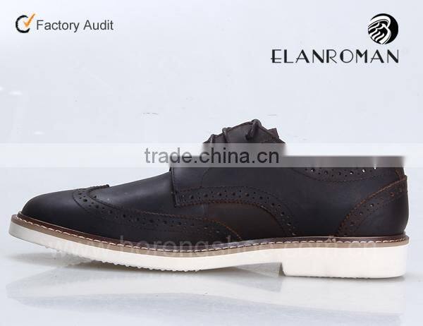 New style leather casual shoe for men from Guangzhou manufacturer business casual shoe