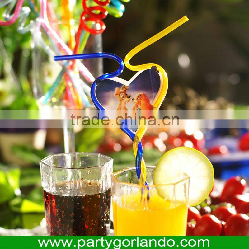 fancy bear topper volution PVC swizzle cocktail drink straws