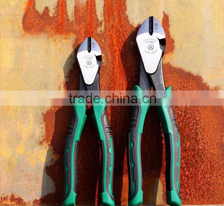 industrial European style decentered diagonal pliers