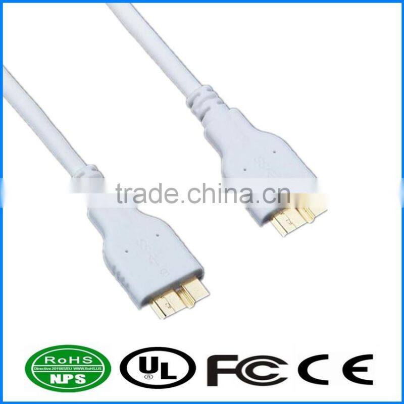 USB3.0 Cable USB3.0 MicroB To MicroB Cable Pure Copper Dataline M To M Mountable