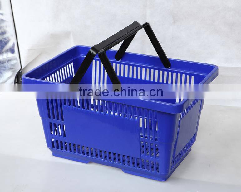 2016 Excellent quality plastic Shopping basket for shopping mall any color customized