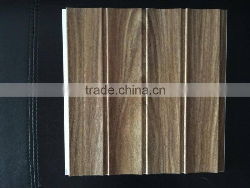 pvc wooden design wall panel popular in INDIA