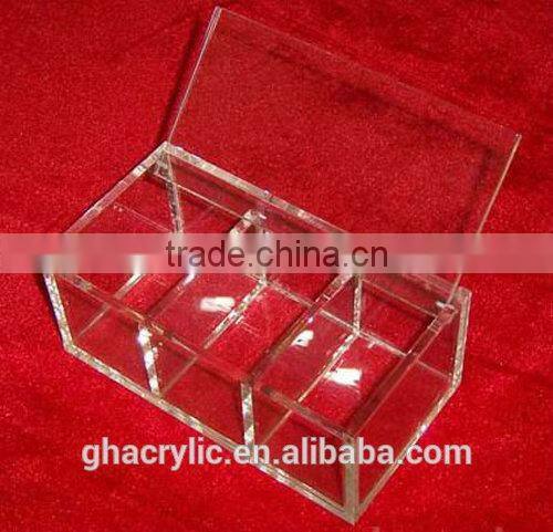 Traditional divided acrylic storage box,modern Colorful acrylic display box