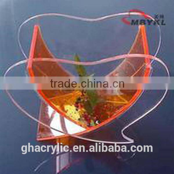 GH-RZ618 Eco-friendly beautiful plexiglass acrylic fish bowl fish bowel ,,customized Acrylic fish bowl