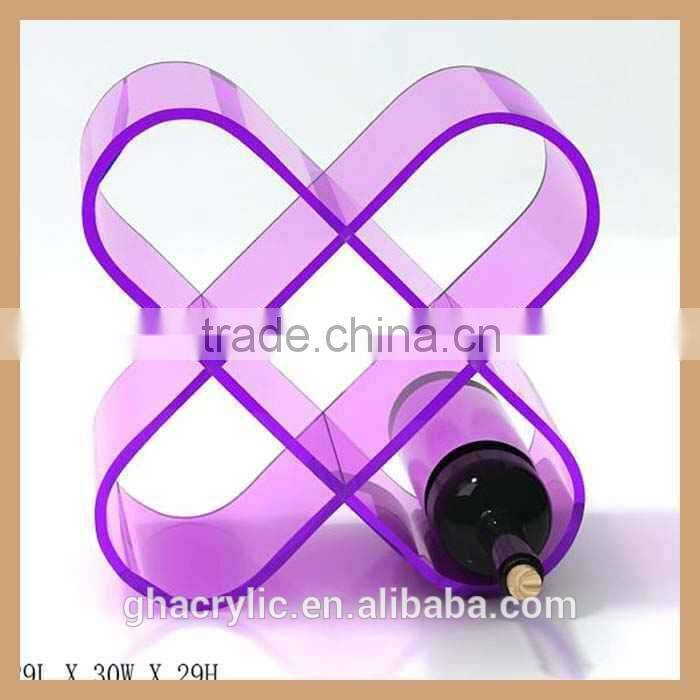 clear acrylic wine display rack,plexiglass wine bottle rack