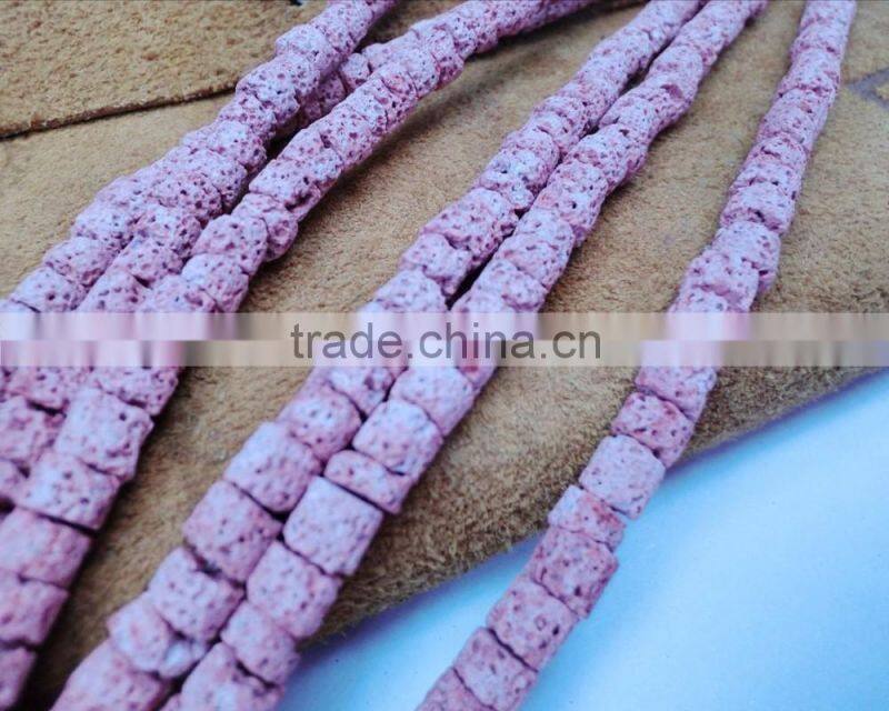 Natural Coral dyed beautiful color Loose cylinder Beads