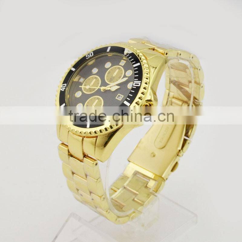 Vintage big case watch man roles quartz watch water resistant