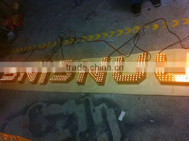 Punching holesrgb led moving sign