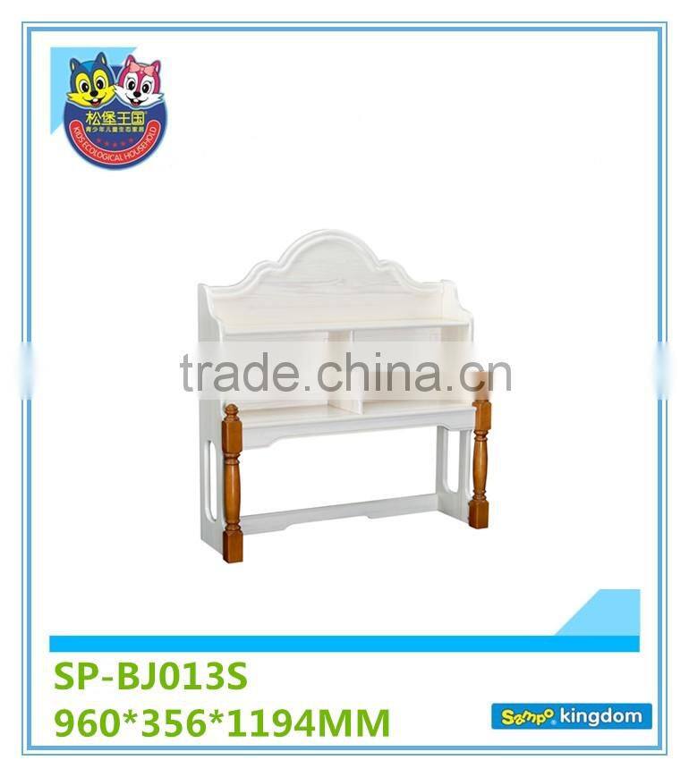 Cheap wooden up-bookshelf fashion design in 2016,European style SP-BJ013M