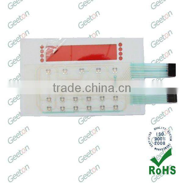 Custom Embossed Push Button Membrane Switch Keypad With PCB