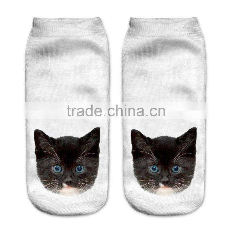 taobao ankle socks animals 3d digital full print colorful socks manufacturers