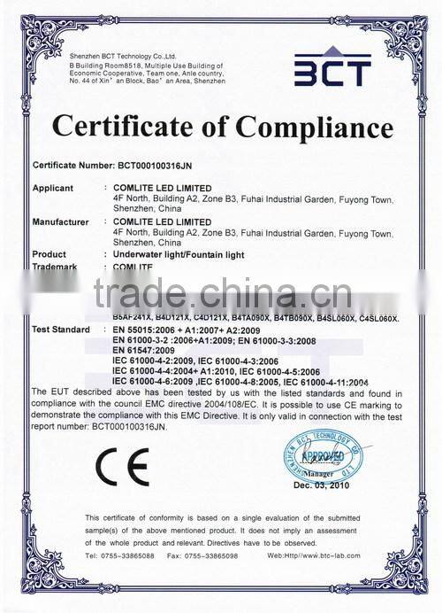 2015 Professional Spotlights for Swimming Pool SS3166 Tripod 3x4W COB LED Underwater Spotlights