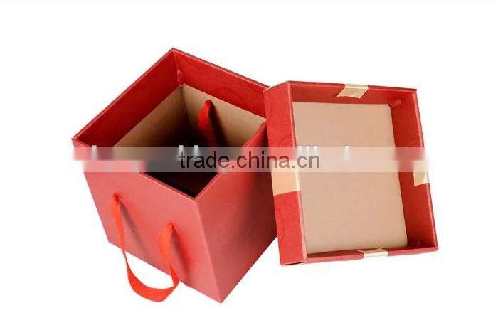 Gloss lamination black gift box for candles