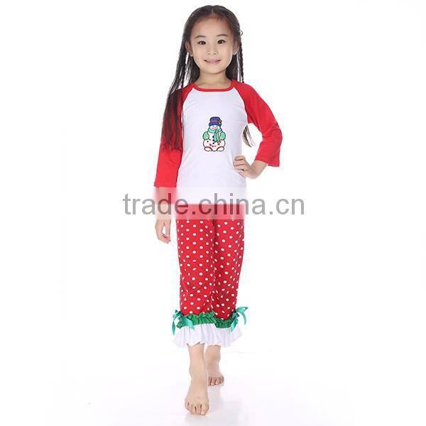 wholesale hot sale children girls beauty clothing set top & pant with ruffle