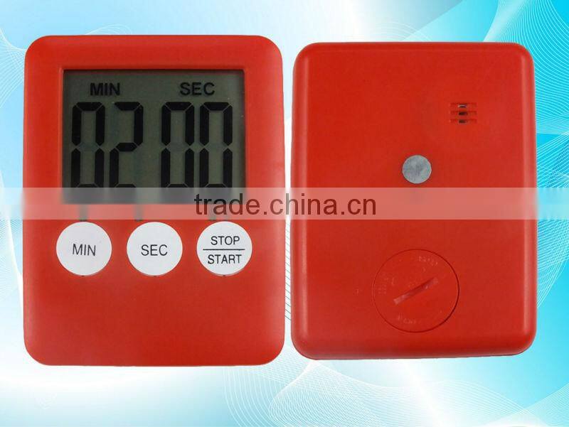 Silver portable magnetic digital eletric countdown timer