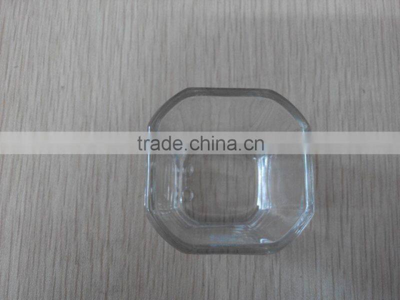 square glass water cup & tumbler