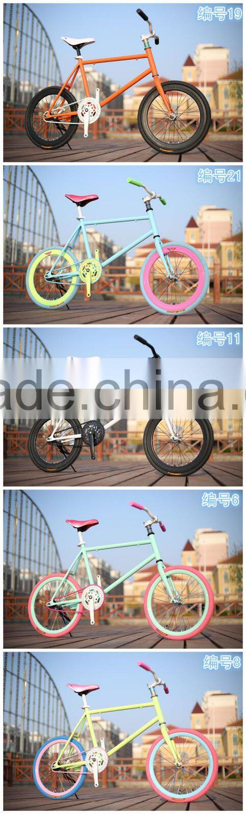 20 INCH MINI FIXIE BIKE / COLORFUL MINI FIXED GEAR BIKE