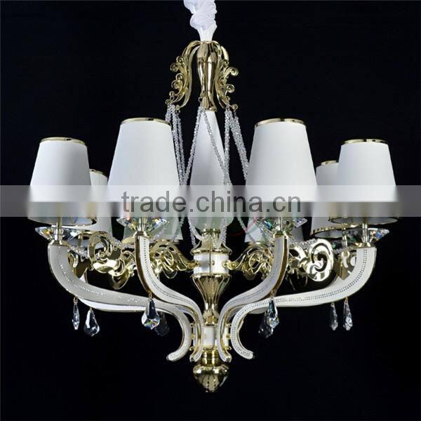 modern furniture designers hunging lamps/K9 Crystal pendant lighting/leather chandelier light