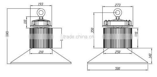 CE&RoHs certificate 200W led high bay light,led industry light
