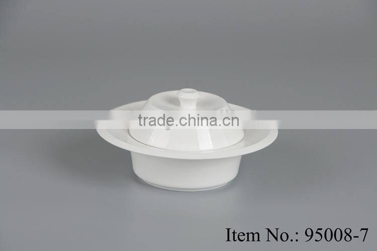 round white fine China ceramic soup tureen