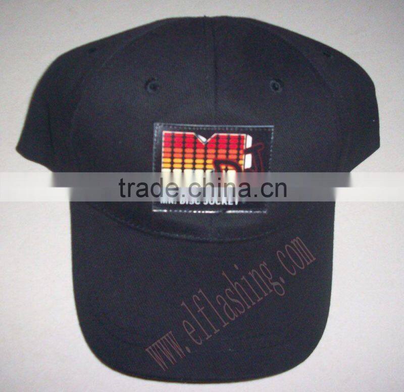 2013 EL hat--hot selling items-el equaliser cap,el flashing cap